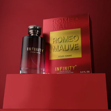 Broche Infinity Romeo Mauve Pour Femme Eau De Perfume 100ml